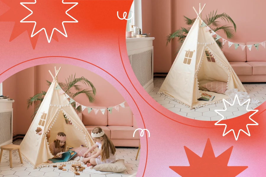 outdoor teepee tent for kids